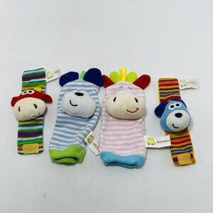 Meisili Baby Infant Foot Finder Sock Wrist Puppet Animal Plush Toy Pretend Play